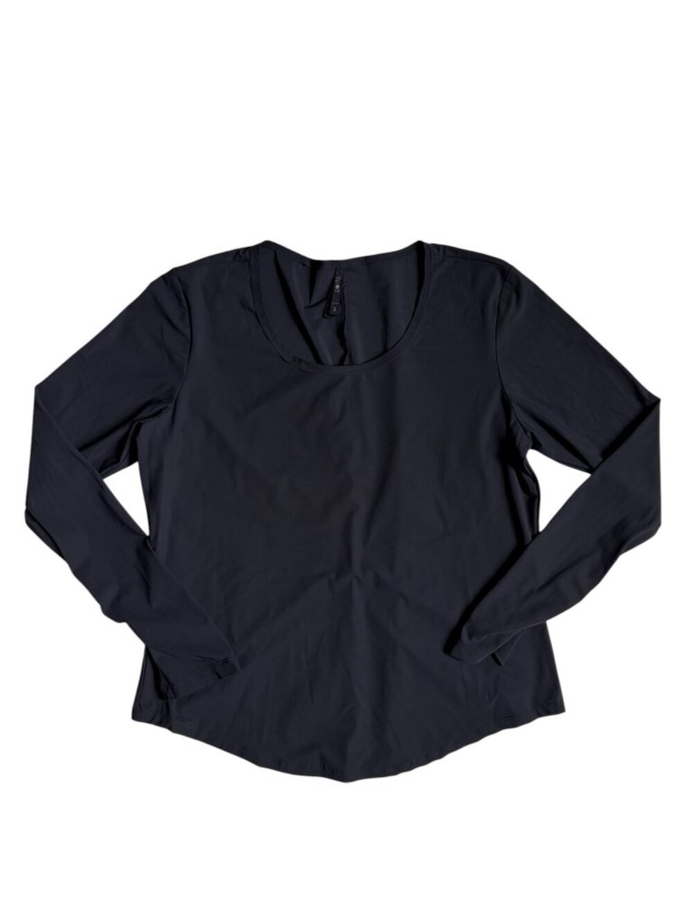 Porto Scoop Neck Long-Sleeve Top (Black) - Size 3